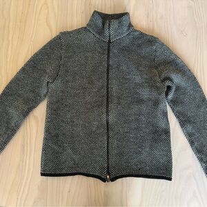 Gucci Black and White Wool Knit Sweater